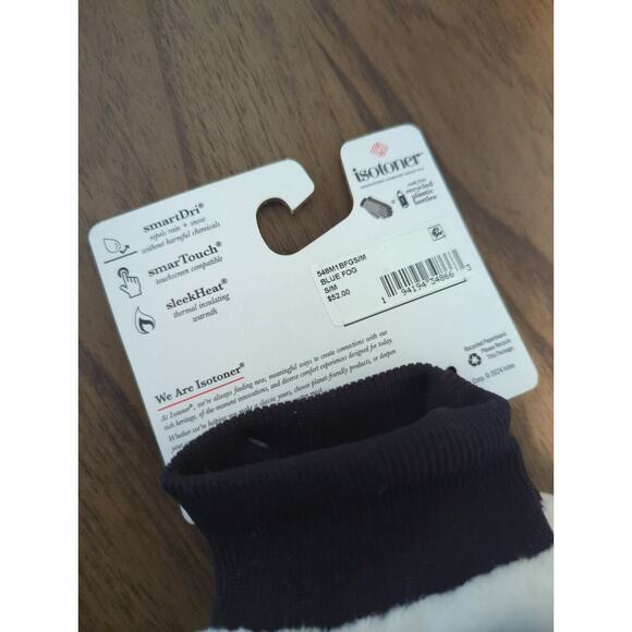 Isotoner Pongee and Fleece Insulated Flip Top Mittens NWT - Picture 4 of 4